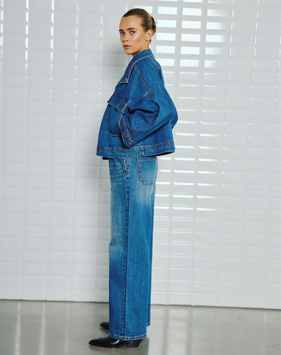 Peyton WBL Denim Jakke - Horizon Blue Denim